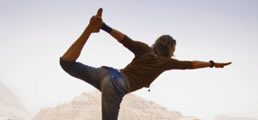 Yoga wellness on mountain